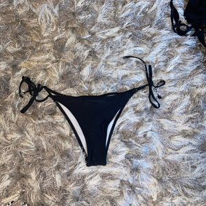 black bikini bottoms